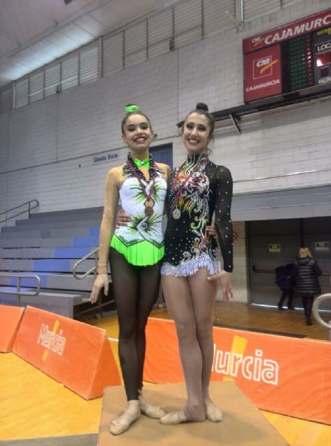Ana Parrága y María Sánchez, plata y bronce en el Campeonato Regional Base de Gimnasia Rítmica