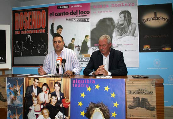 José Soria (derecha) y Francisco Abril presentan la programación de las Fiestas Patronales