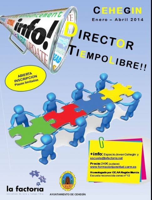 Abierto hasta el 29 de enero el plazo de inscripción para el curso 'Director de Tiempo Libre'