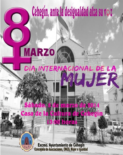 La lectura del Manifiesto del Día de la Mujer se traslada a la puerta de la Casa de la Cultura