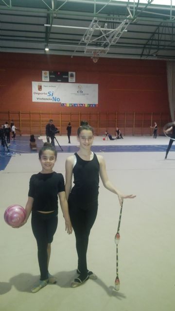 Ana Agudo y Elena Pérez, campeonas regionales de Gimnasia Rítmica