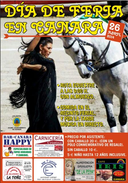 Canara celebra este sábado una ruta ecuestre y una tarde de música para recaudar dinero para sus fiestas