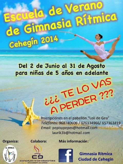 Abierto el plazo de inscripción para la Escuela de Verano de Gimnasia Rítmica