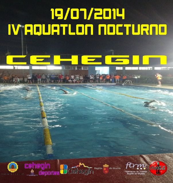 El IV Acuatlón Nocturno 'Ciudad de Cehegín' se celebrará el 19 de julio