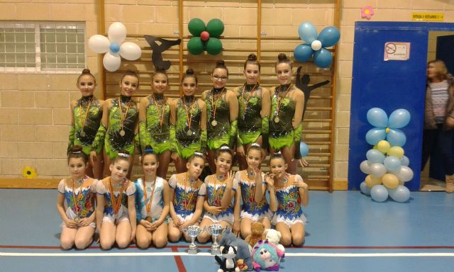 El Club de Gimnasia Rítmica Ciudad de Cehegín logra cuatro medallas en la última prueba de la liga regional