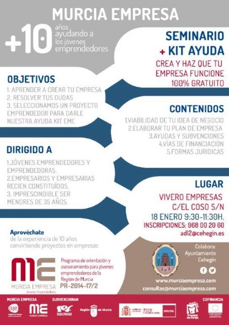 El Vivero de Empresas del Coso acogerá el seminario ´Cómo crear y hacer que funcione una empresa´