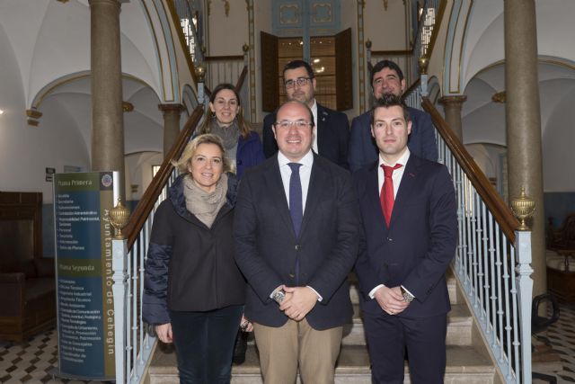 El Alcalde de Cehegín aborda en la visita del Presidente de la Región diversos temas de interés para el municipio
