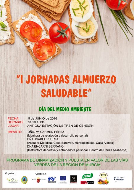 El domingo se celebran las 'I Jornadas de almuerzo saludable'