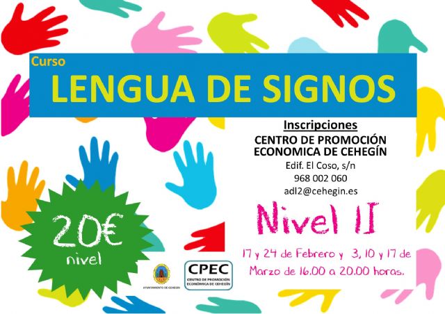 Abierto el plazo de inscripción para el Curso de Lengua de Signos Nivel II