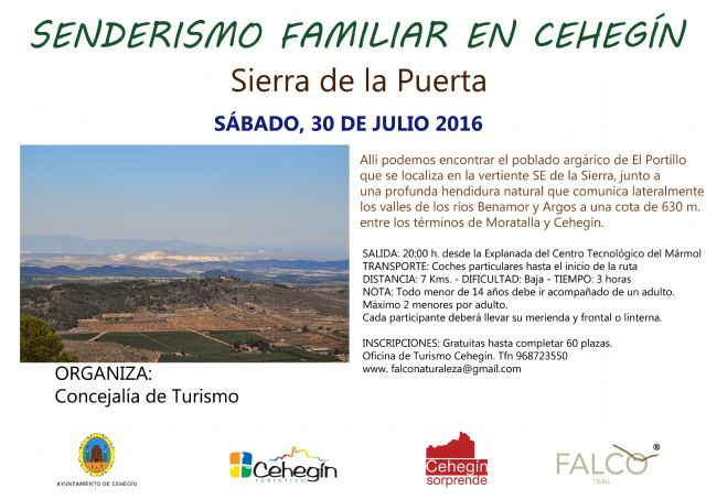 La Sierra de la Puerta,  destino este mes de julio para las rutas de 'Senderismo Familiar'