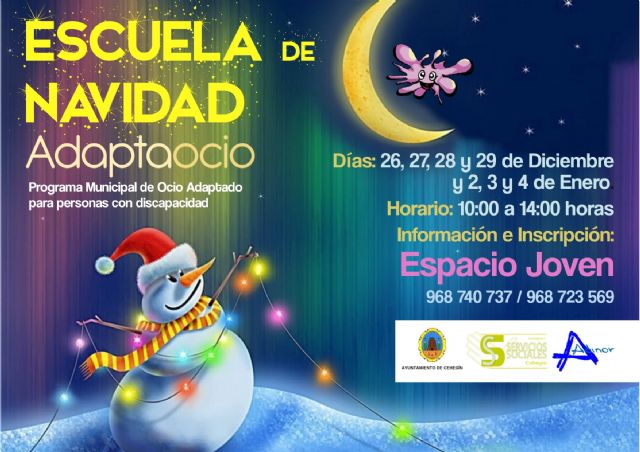 Abierto el plazo de inscripción para la Escuela de Navidad 'Adaptaocio' para personas con discapacidad