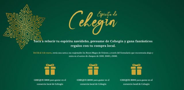 Una campaña anima a mostrar el espíritu navideño, presumir de Cehegín y ganar fantásticos premios comprando en el comercio local