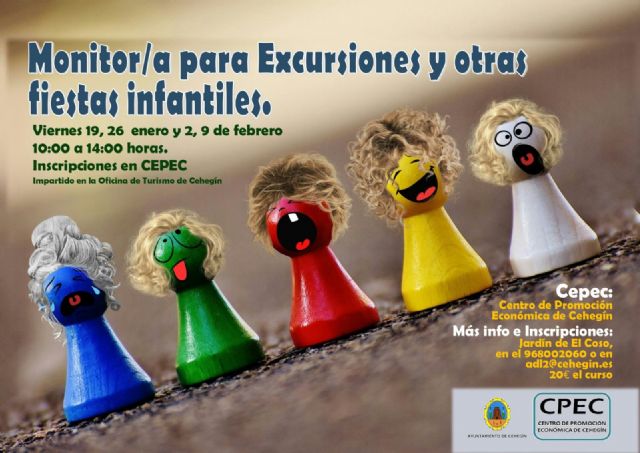 Abierto el plazo de inscripción para un curso de 'Monitor para excursiones y otras fiestas infantiles'