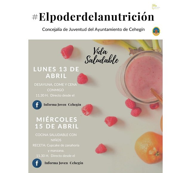 Juventud pone en marcha unos talleres de nutrición sobre comida saludable