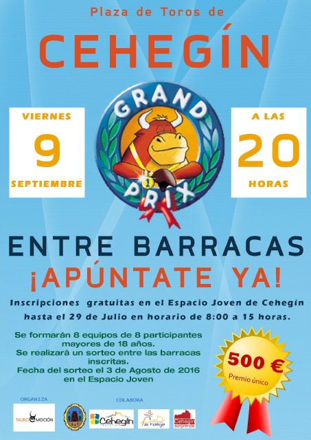 Abierto el plazo para inscribirse en el Grand Prix entre las barracas de las Fiestas Patronales  2016