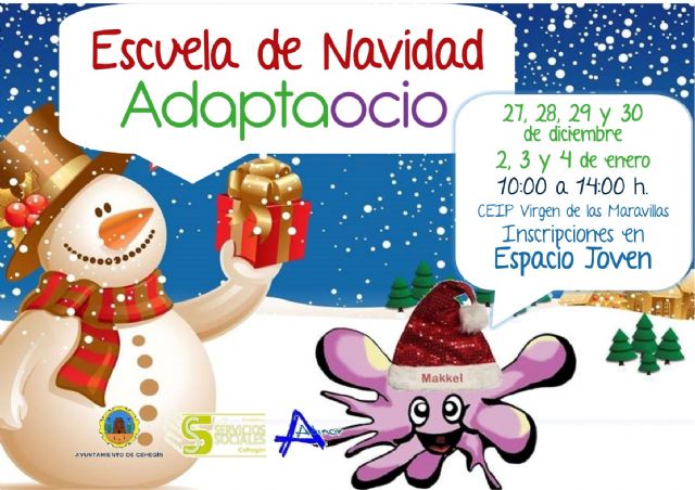 El Ayuntamiento realiza una nueva Escuela Adaptaocio de Navidad 2016 para personas con discapacidad