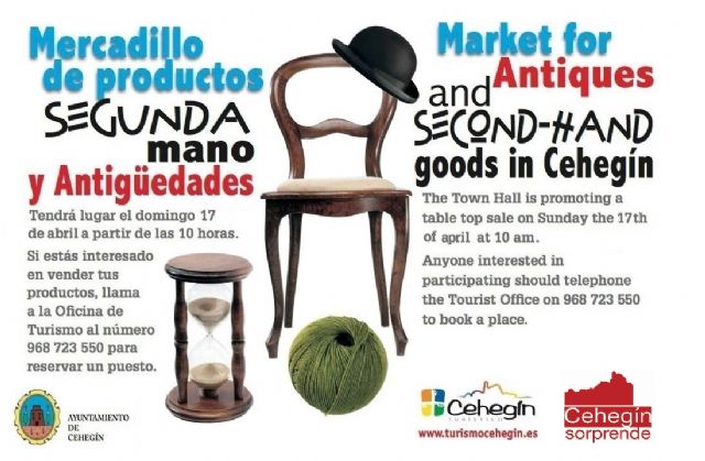 El mercadillo de antigüedades y segunda mano vuelve el domingo 17 de abril