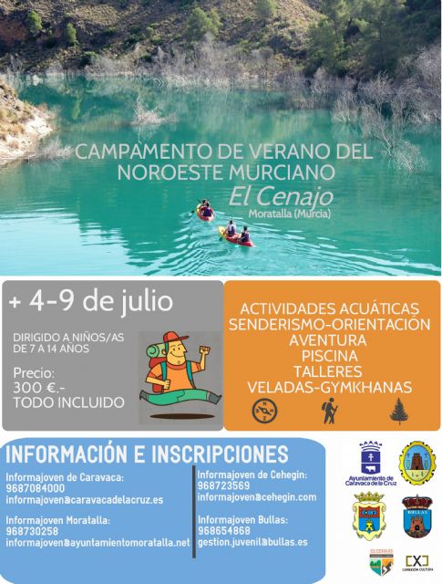 En marcha el Campamento de Verano del Noroeste Murciano 'El Cenajo'