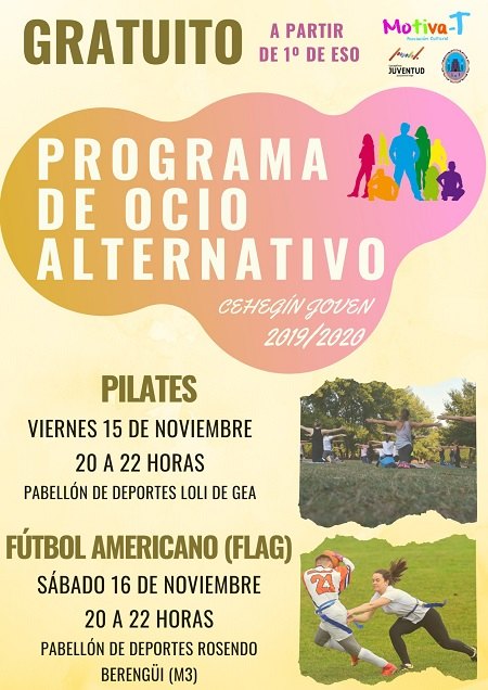 La Concejalía de Juventud oferta para este fin de semana dos nuevos talleres en su Programa de Ocio Alternativo
