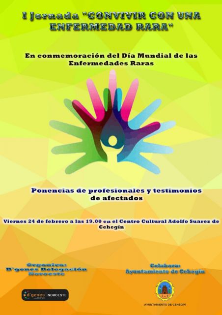 La Asociación D´genes celebrará la I Jornada 'Convivir con una enfermedad rara' el próximo 24 de febrero