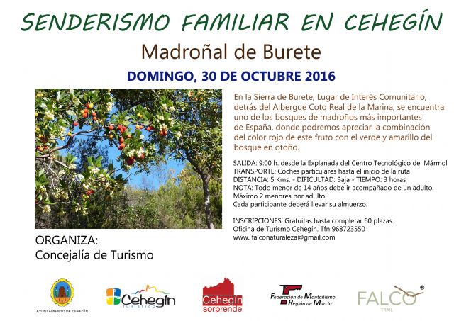 El Madroñal de Burete, destino este mes de octubre de las rutas de 'Senderismo Familiar'