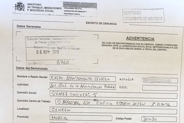 Los trabajadores de la radio municipal de Cehegín denuncian que llevan 8 meses sin cobrar