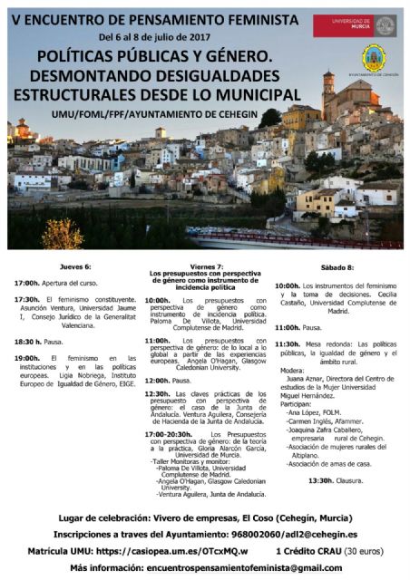 Abierto el plazo de inscripción para asistir al V Encuentro de Pensamiento Feminista