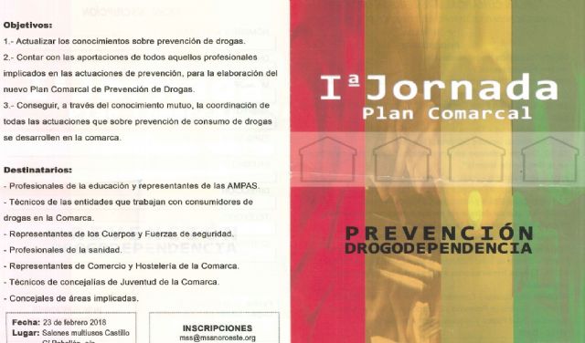 Presentada I Jornada para la elaboración del Plan Comarcal de Prevención de Drogodependencias de la Comarca del Noroeste