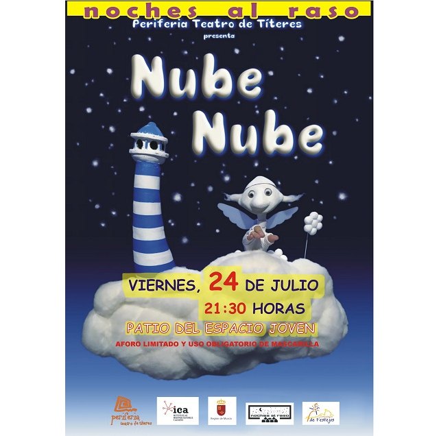 Periferia Teatro representará el espectáculo de títeres NUBES NUBES