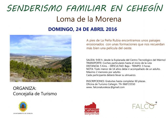 Las rutas por la naturaleza llegan este domingo a la Loma de la Morena