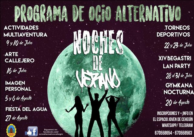 El programa, 'Noches de verano', busca ofrecer un ocio alternativo y saludable a nuestros jóvenes