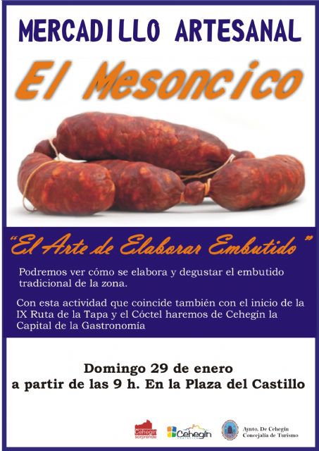 El Mercadillo 'El Mesoncico' regresa este domingo con una edición dedicada al arte de elaborar embutido