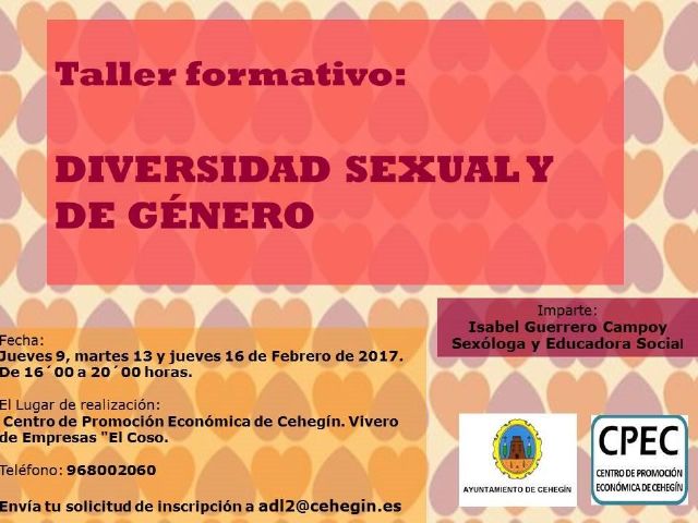 La Concejalía de Igualdad y de Mujer organiza un taller sobre diversidad sexual y de género