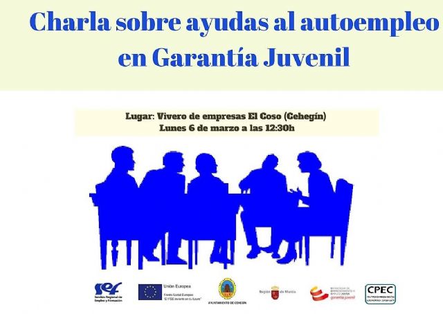 Charla informativa sobre ayudas al autoempleo en Garantía Juvenil