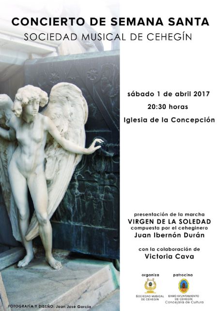 La Sociedad Musical de Cehegín realizará el próximo sábado su tradicional concierto de Semana Santa