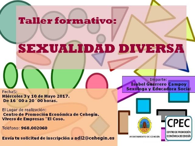 La Concejalía de Mujer e Igualdad organiza un taller formativo sobre sexualidad diversa