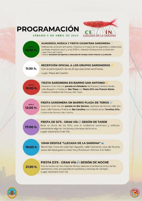 Cehegín se viste de fiesta para recibir la Llegada de la Sardina el próximo 5 de abril