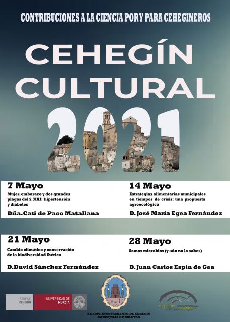 La semana que viene comienza el ciclo de conferencias “Cehegín Cultural”, dedicado a la ciencia