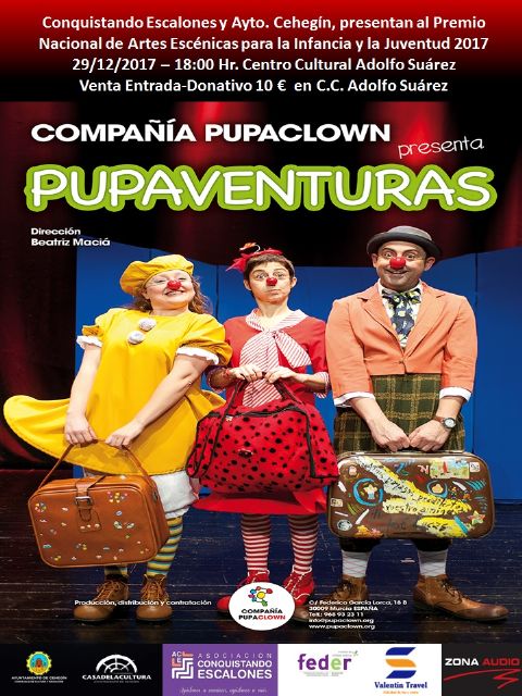 Pupaclown actuará el 29 de diciembre a beneficio de Conquistando Escalones