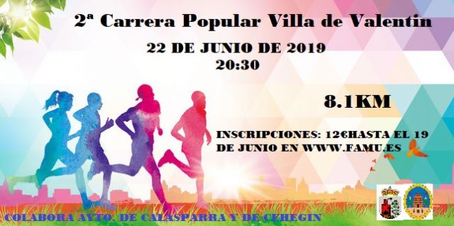 El sábado 22, II Carrera Popular 'Villa de Valentín'