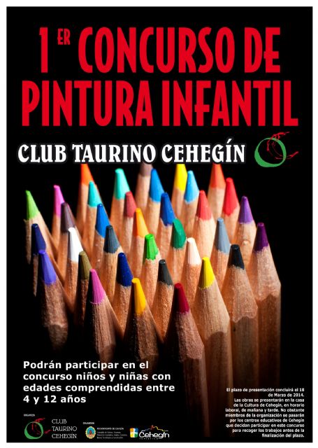 El Club Taurino de Cehegín convoca el I Concurso de Dibujo y Pintura Infantil