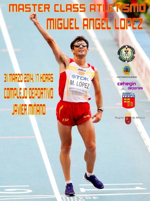Miguel Ángel López Nicolás y José Antonio Carrillo impartirán un 'master class' de atletismo
