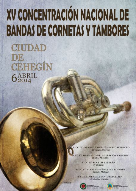 La Concentración de Bandas de Cornetas y Tambores 'Ciudad de Cehegín' alcanza este domingo su XV edición