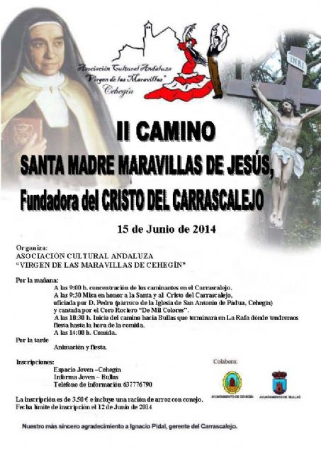 El II Camino de Santa Maravillas de Jesús se celebrará el 15 de junio