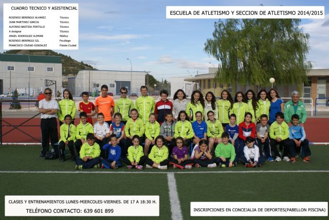 La Escuela de Atletismo del Cehegín Atlético cierra la temporada y prepara novedades para el próximo curso
