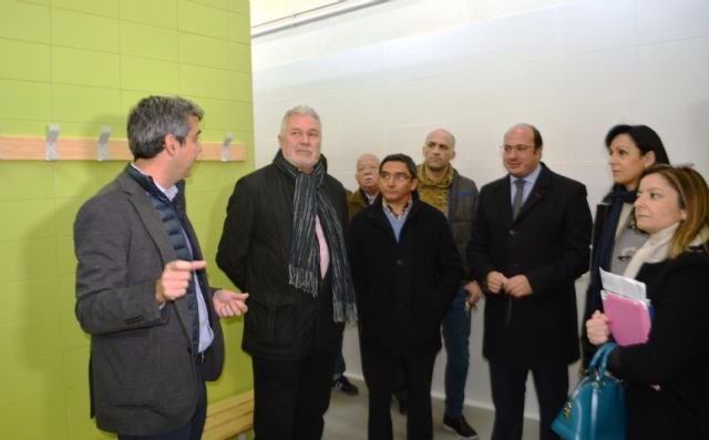 Educación invierte más de 200.000 euros en los nuevos vestuarios del Instituto Vega del Argos de Cehegín
