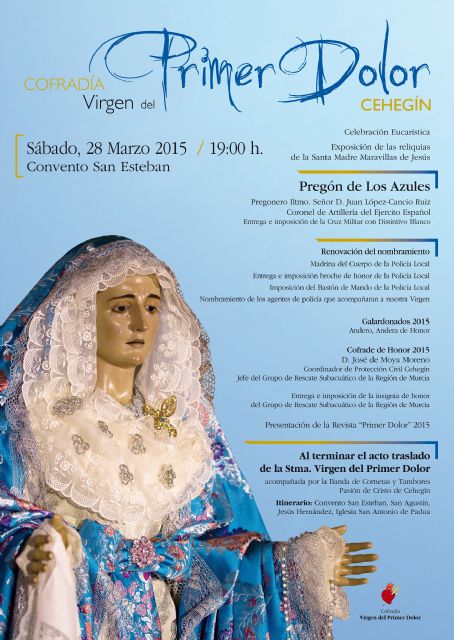 El coronel Juan López-Cancio leerá el pregón de la cofradía de la Virgen del Primer Dolor este sábado