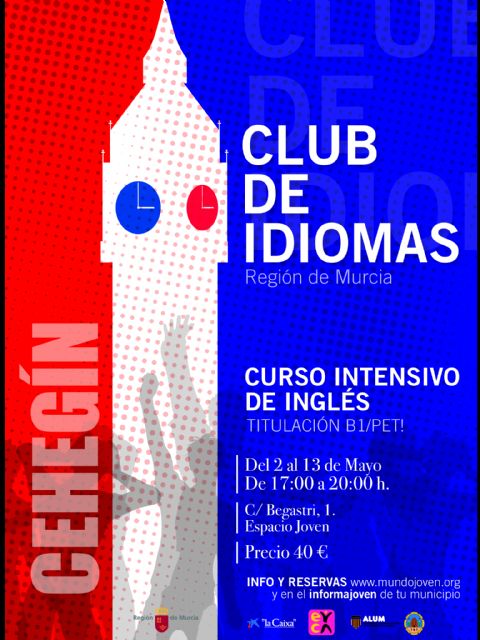 El Club de Idiomas oferta un curso intensivo para la obtención del título del B1 en inglés durante el mes de mayo en Cehegín