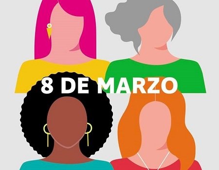 Collage con motivo del Día Internacional de la Mujer 2020