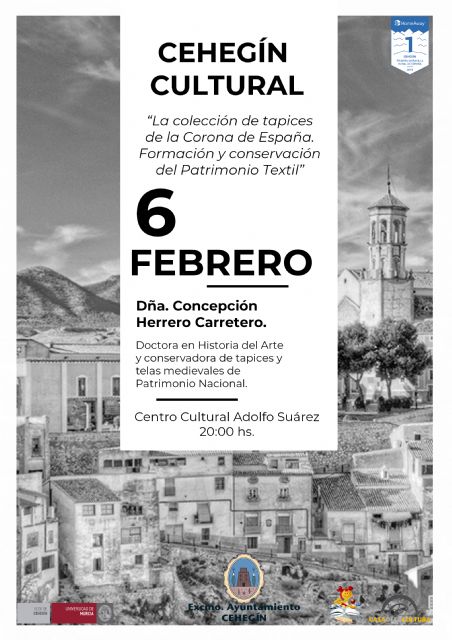 La profesora y conservadora del Patrimonio Nacional, Concepción Herrero, impartirá la segunda conferencia del 'Cehegín Cultural'